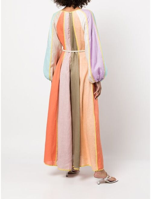 ZIMMERMANN Lola panelled Colorblock Midi Dress For Women