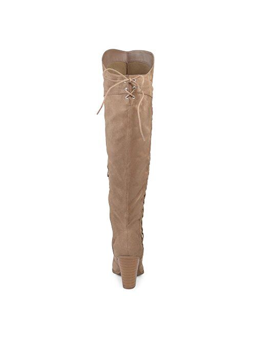 Brinley Co. Womens Siro Faux Suede Over-The-Knee Boots Womens US