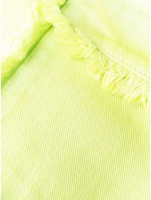 MSGM frayed-edges straight-leg jeans