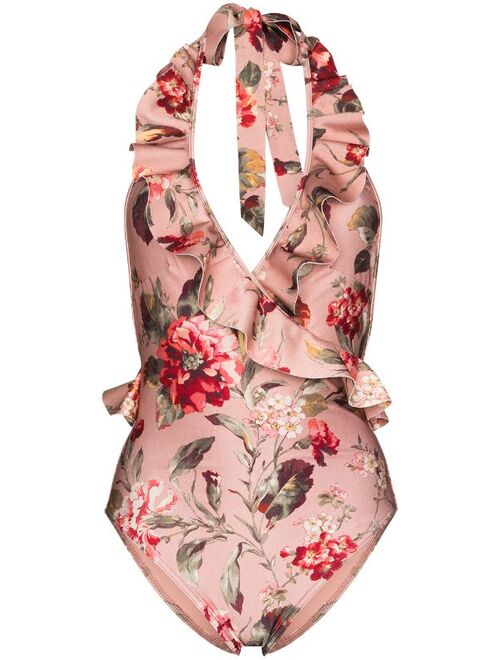 ZIMMERMANN Cassia floral-print swimsuit