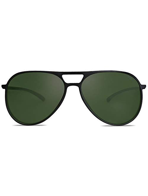 SOJOS Classic Polarized Ultra Lightweight Flexible Aviator Men Women Sunglasses JOURNEY SJ2065