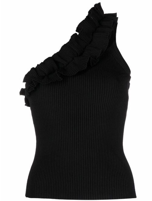 ZIMMERMANN Postcard one-shoulder tank top