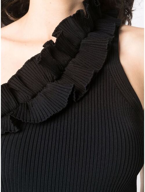 ZIMMERMANN Postcard one-shoulder tank top