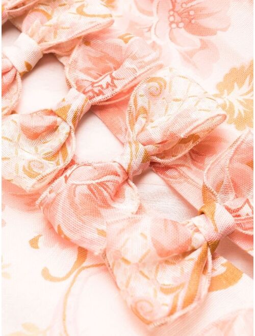 ZIMMERMANN flared floral-print dress