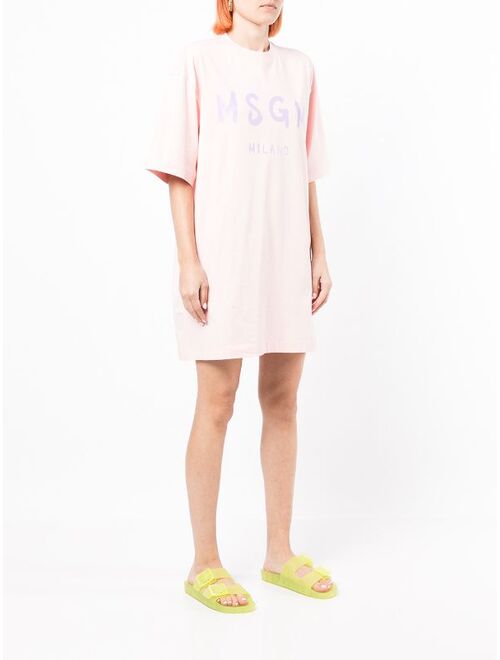 MSGM logo-print T-shirt dress