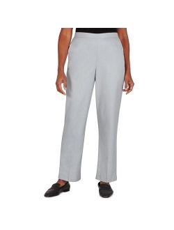 Petite Alfred Dunner Flat Front Twill Pants