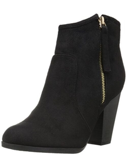 Brinley Co Womens Faux Suede High Heel Ankle Boot
