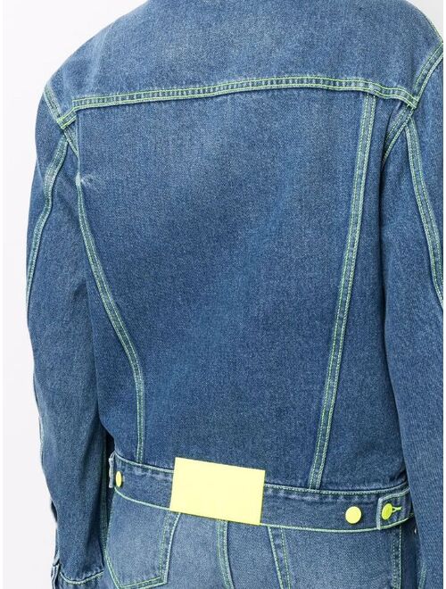 MSGM contrast-stitch denim jacket