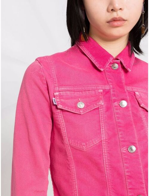MSGM logo-print denim jacket