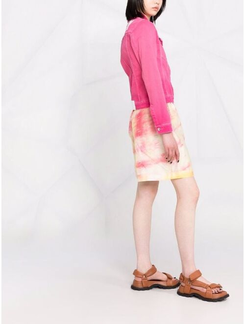 MSGM logo-print denim jacket