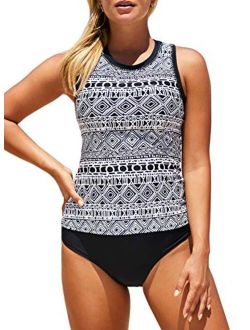Sexy Tankini Swimsuits for Women Two Pieces Bathing Suits