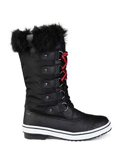 Womens Lined Lace-up Snow Boot
