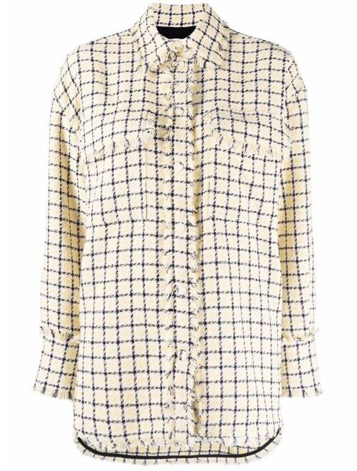 MSGM check-pattern shirt jacket