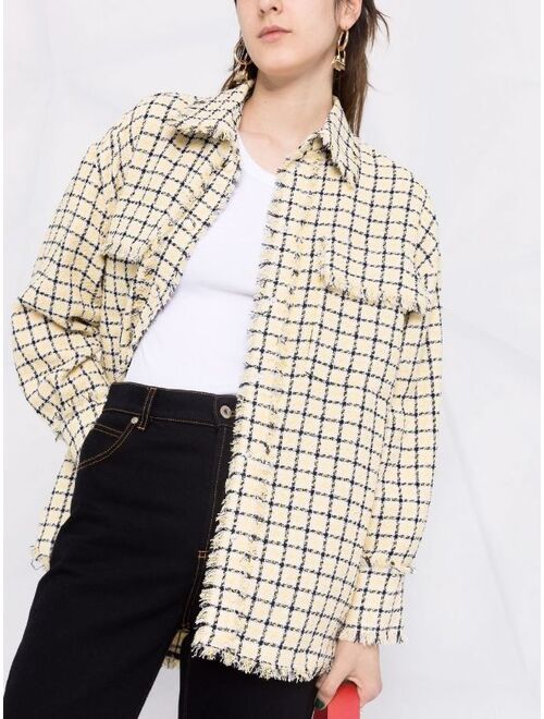 MSGM check-pattern shirt jacket