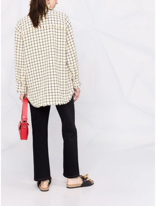 MSGM check-pattern shirt jacket