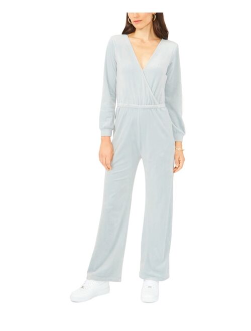 1.STATE Long Sleeve Cross Front Jumpsuit