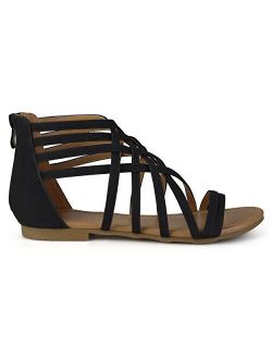 Womens Strappy Gladiator Flat Sandals