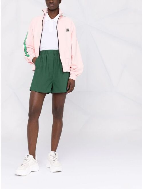 MSGM embroidered logo side stripe jacket