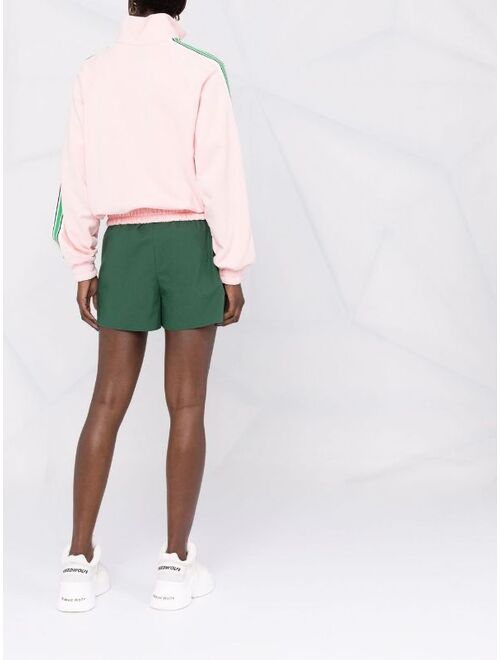 MSGM embroidered logo side stripe jacket