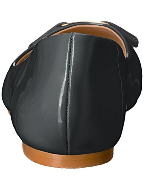 Brinley Co. Womens Round Toe Patent Flats