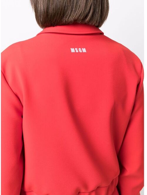 MSGM colour-block chevron jacket