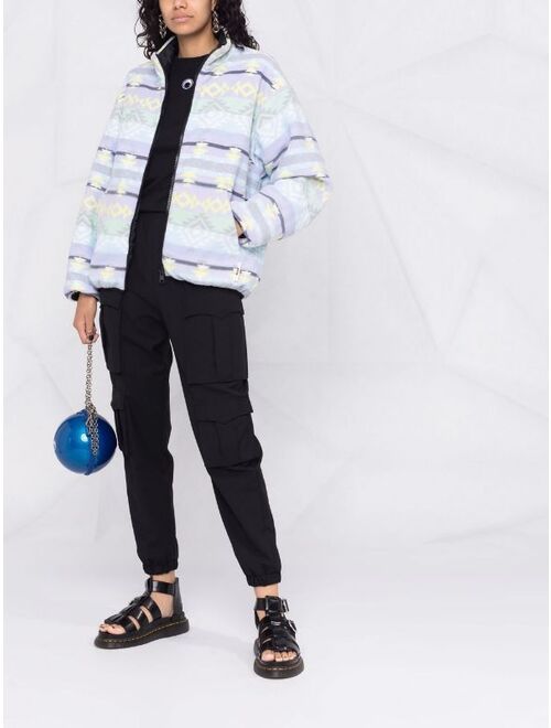 MSGM colour-block zipped jacket