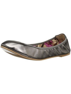Womens Scrunch Flexible Stretchy Side Round Toe Ballet Flats