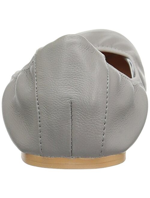 Brinley Co. Womens Scrunch Flexible Stretchy Side Round Toe Ballet Flats