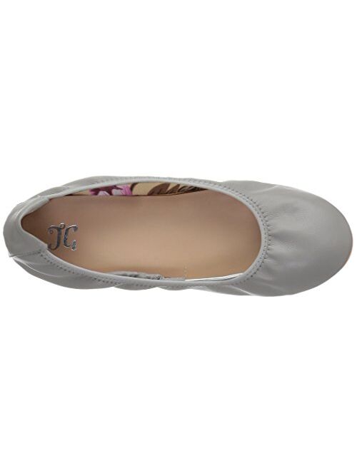 Brinley Co. Womens Scrunch Flexible Stretchy Side Round Toe Ballet Flats