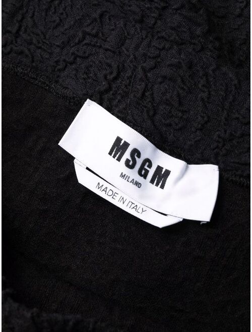 MSGM off-shoulder mini dress