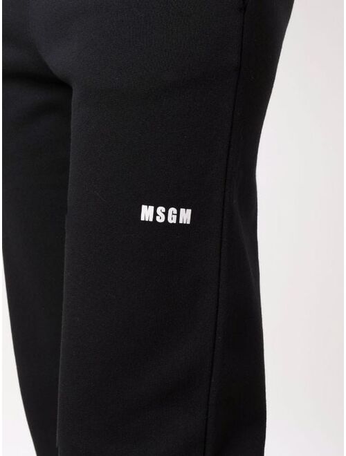 MSGM logo detail jersey sweatpants
