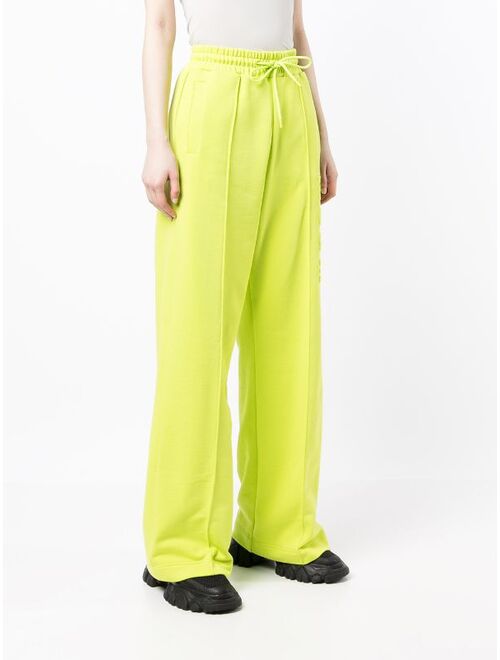 MSGM drawstring straight-leg trousers