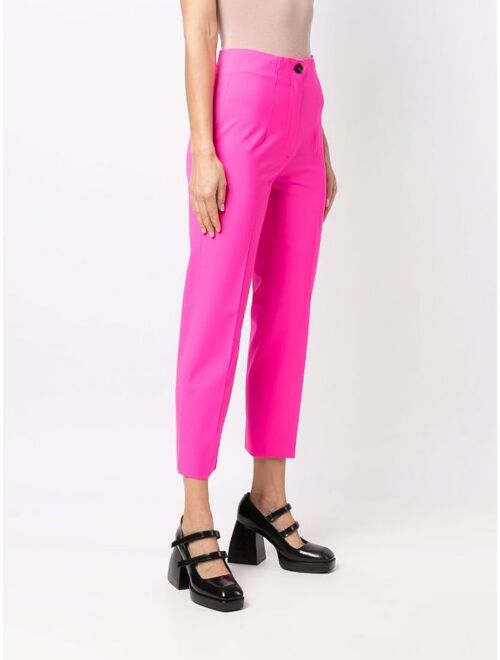MSGM high-waisted cropped trousers