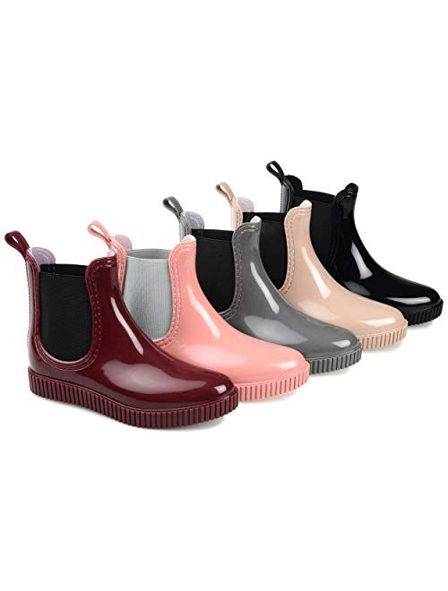 Brinley Co. Womens Comfort Foam Almond Toe Rainboot