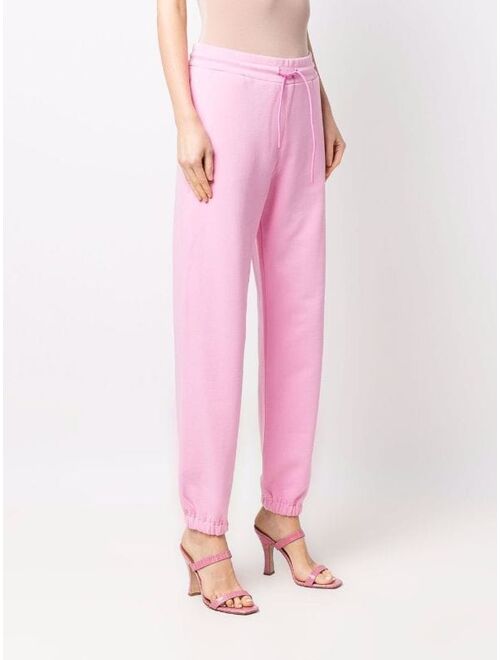 MSGM pink logo print joggers