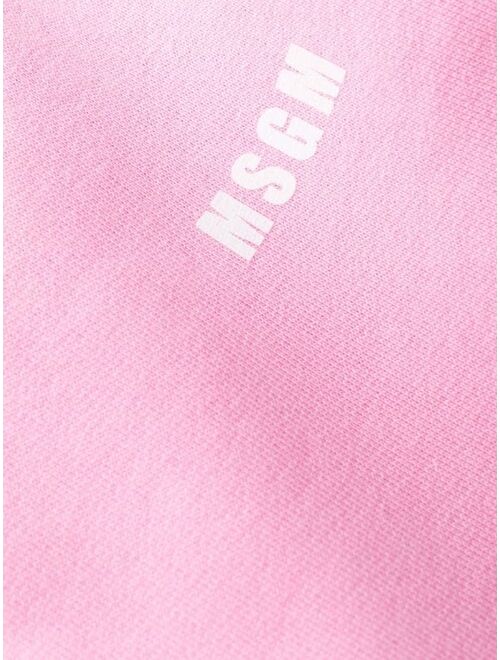 MSGM pink logo print joggers