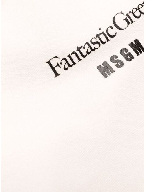 MSGM slogan-print track pants