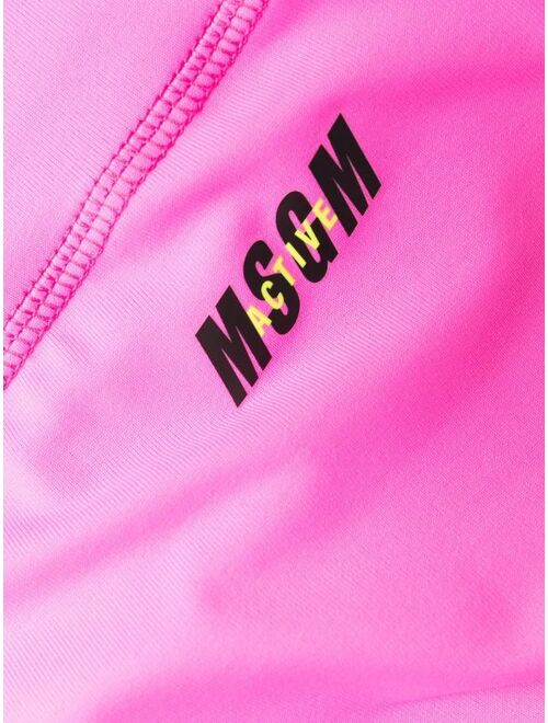 MSGM logo-print leggings