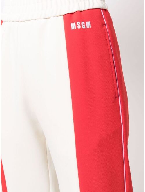 MSGM colour-block track pants