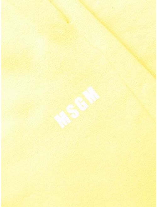 MSGM logo-print straight-leg track pants