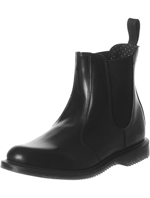 Dr. Martens Women's Flora Leather Without Yellow Stitching Chelsea Boot