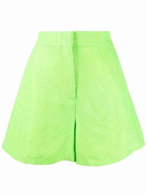 MSGM high-waist A-line shorts