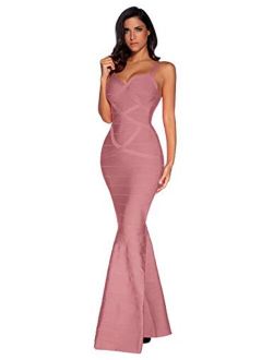 meilun Women's Maxi Bandage Dress Fishtail Bodycon Formal Evening Dresses