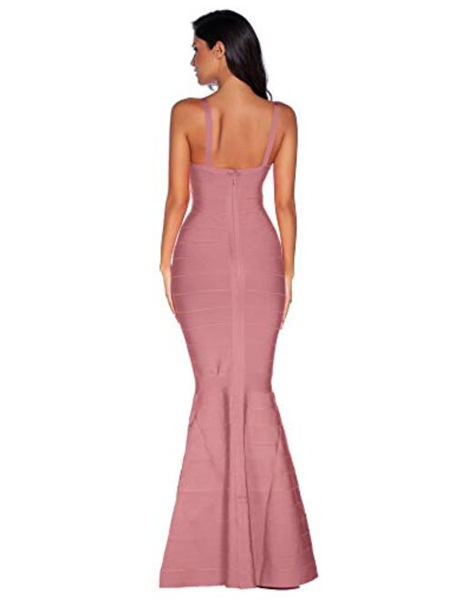 meilun Women's Maxi Bandage Dress Fishtail Bodycon Formal Evening Dresses