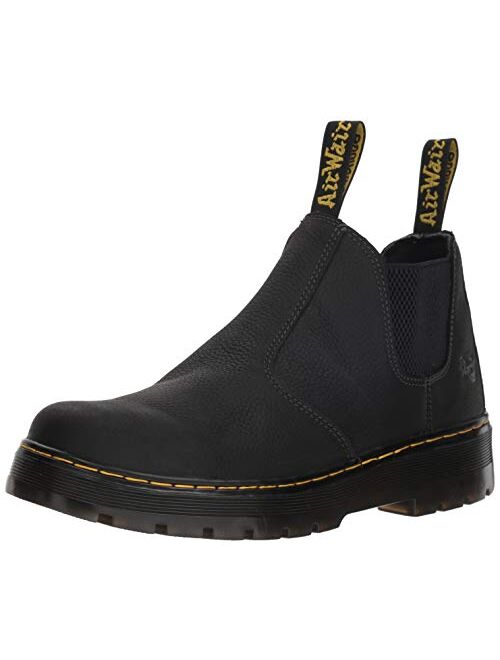 Dr. Martens Men's Hardie With Yellow Stitching Chelsea Boot