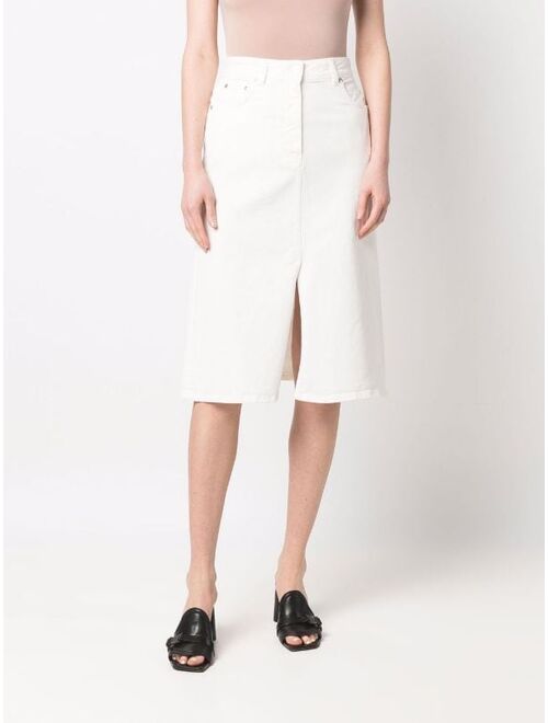 MSGM high-waisted denim skirt
