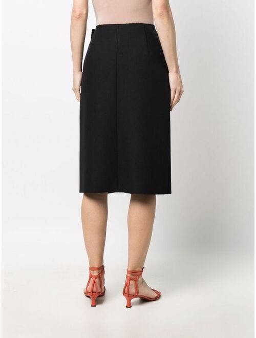 MSGM 3D-detail straight skirt