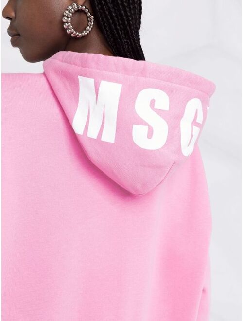 MSGM drawstring cotton hoodie