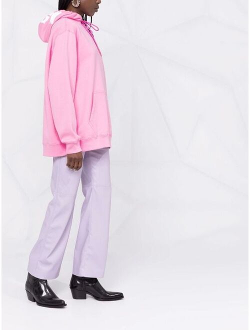 MSGM drawstring cotton hoodie