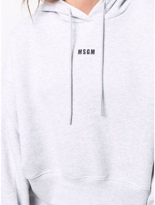 MSGM logo print hoodie